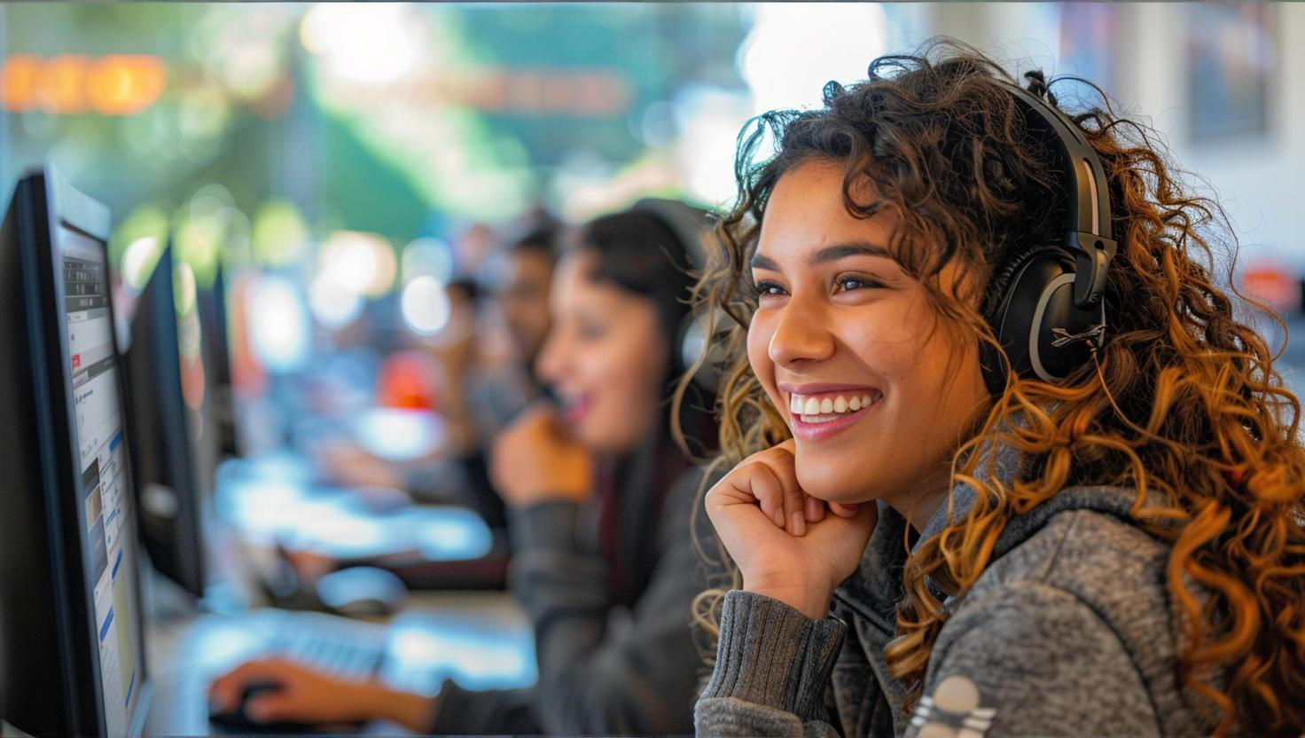 Outbound call center agent offering cohesive a cohesive customer experience with an omnichannel solutions