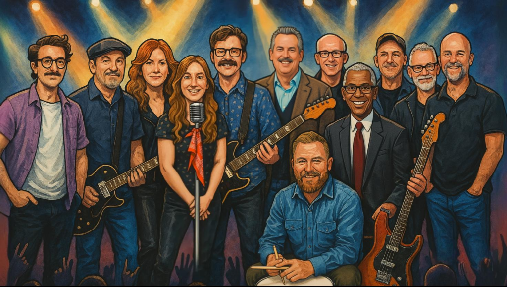 Omnichannel contact center provider Magice Apple–Team illustration as rockstars