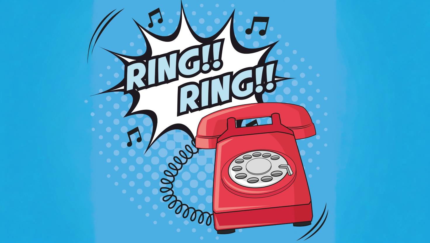 Ringing phone system connects guest to front desk staff, starting first impression of guest experience.